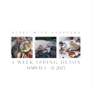 4 WEEK SPRING DETOX                 VIRTUAL RESET for OPTIMAL HEALTH
